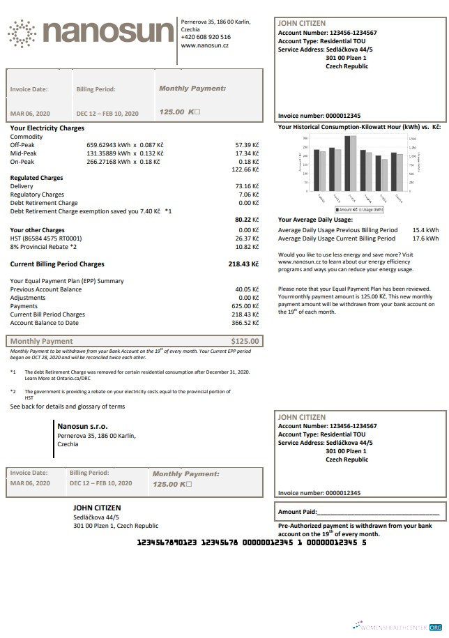 download download Czech Republic Nanosun s.r.o utility bill